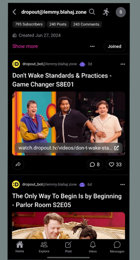 How come I can post in a lemmy community, but I can't see any of my posts in the community feed?